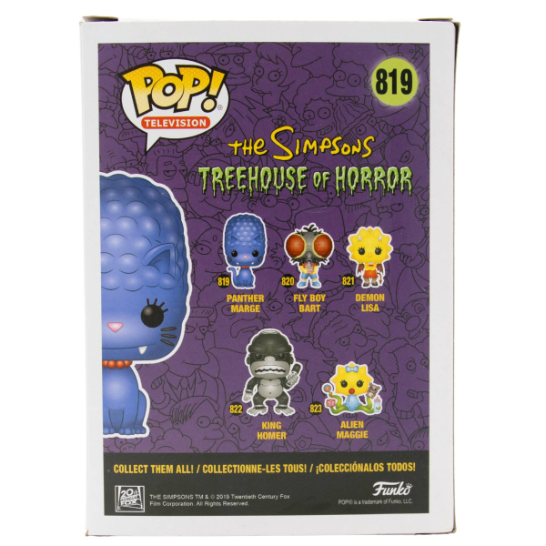 POP! The Simpsons Treehouse of Horror Vinyl Figur Nr. 819: Panther Marge von Funko Rückansicht